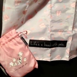 PhiloSophie's "Life's a Beach" Reusable Bag with Storage Pouch by Joanna Alberti